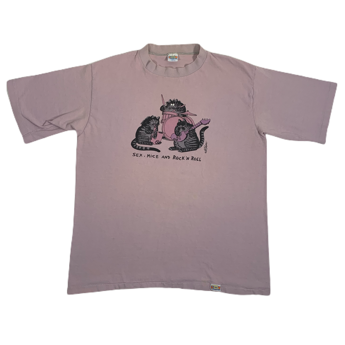 Vintage B. Kliban &quot;Sex, Mice, And Rock N Roll&quot; Crazy Shirts T-Shirt - jointcustodydc