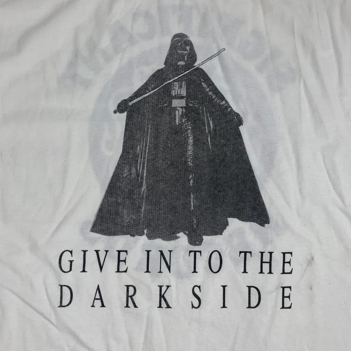Vintage Significant Records &quot;Give In To The Dark Side&quot; Darth Vader T-Shirt