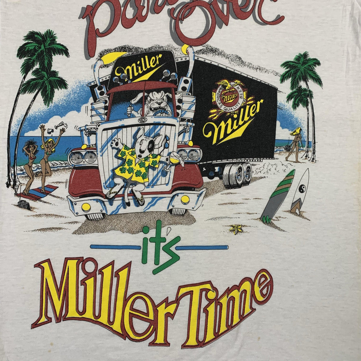Vintage Spuds Mackenzie &quot;The Party&#39;s Over&quot; T-Shirt - jointcustodydc