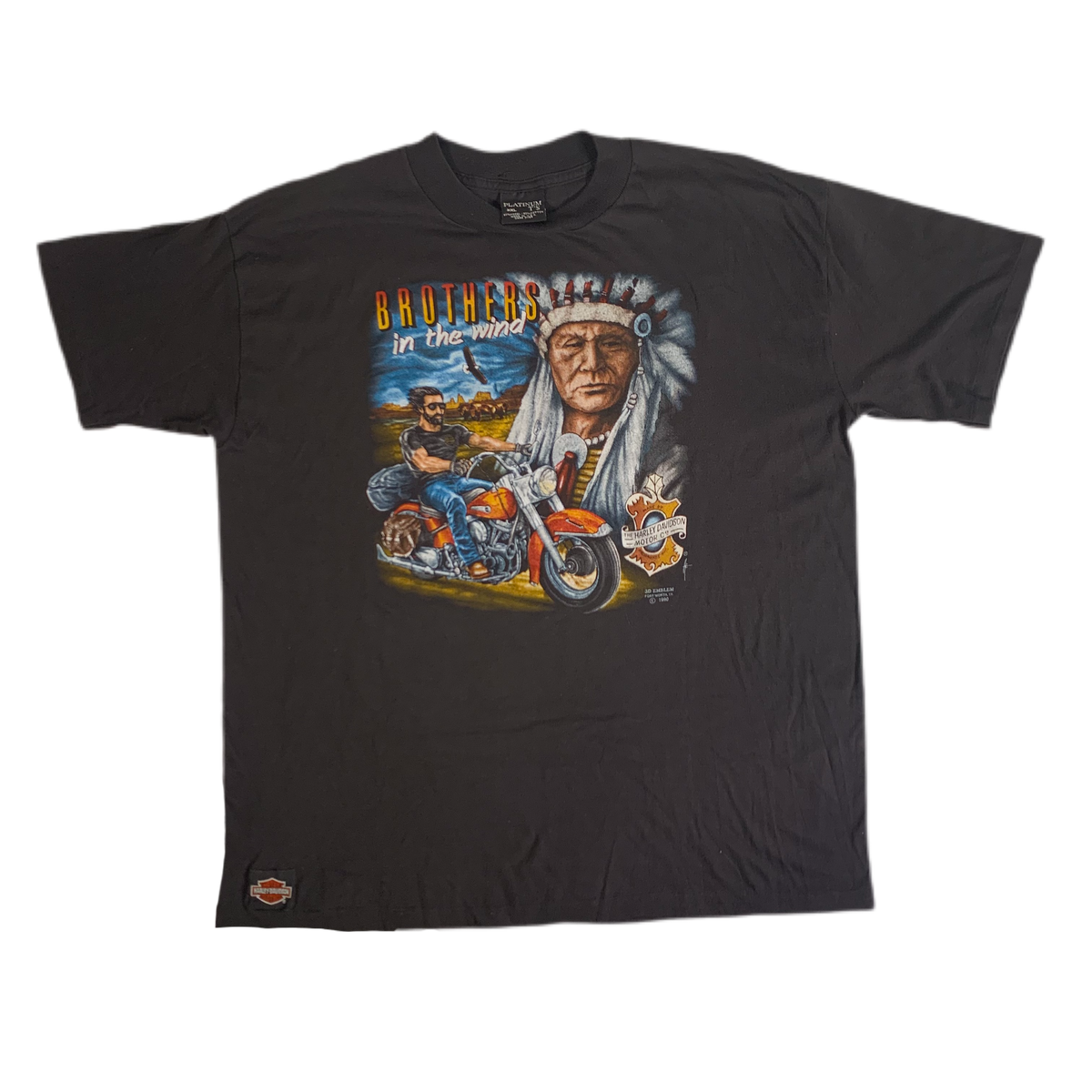 Vintage Harley-Davidson &quot;Brothers In The Wind&quot; Kona Hawaii T-Shirt
