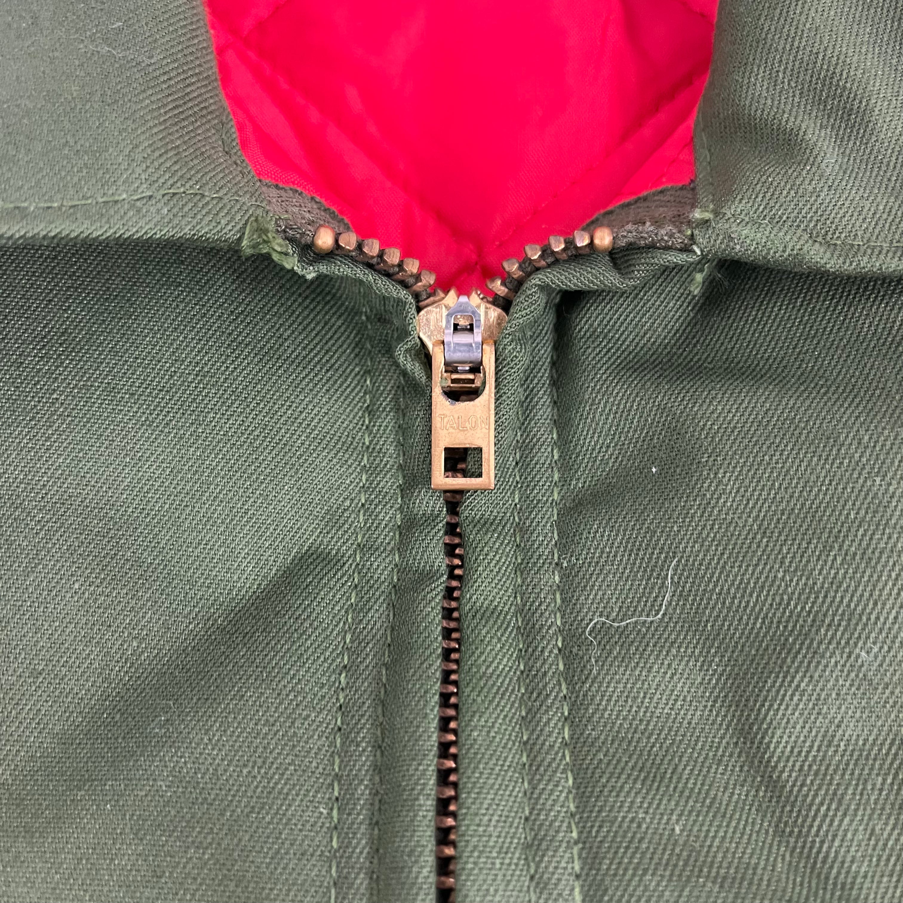 Vintage Red Kap Diamond Lined Talon Work Jacket