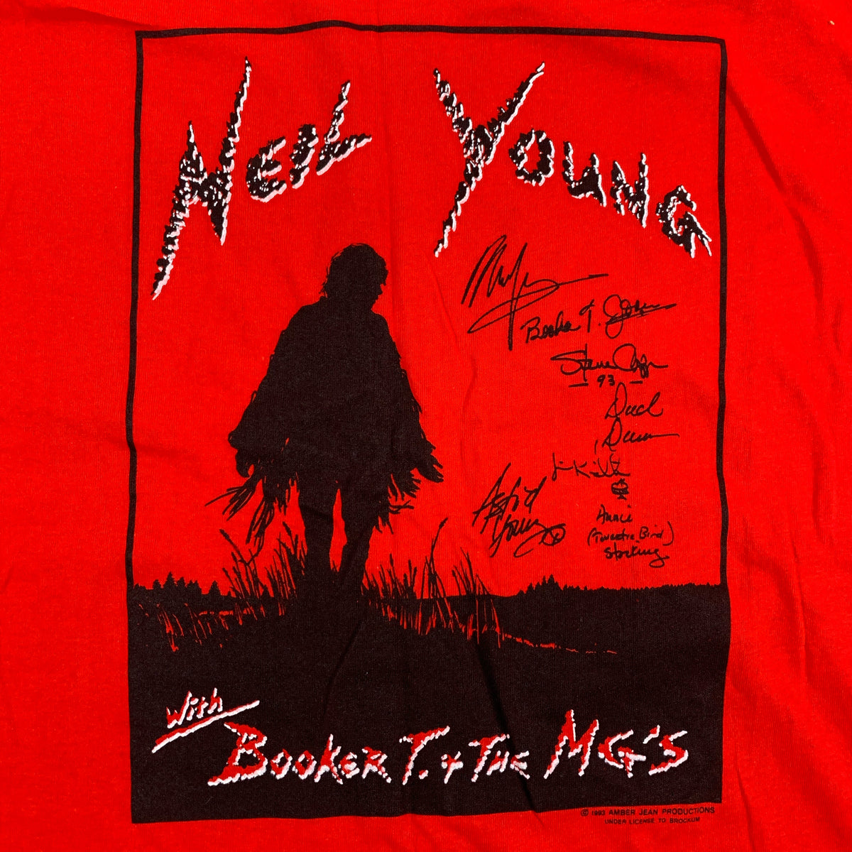 Vintage Neil Young &quot;Booker T &amp; The M.G.&#39;s&quot; T-Shirt