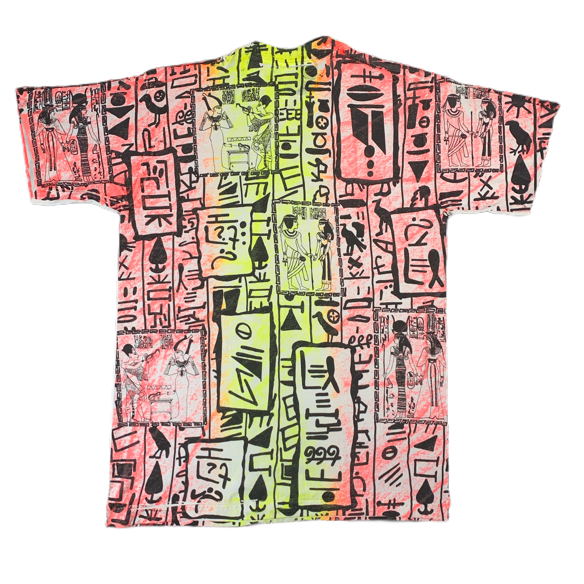 Vintage Egyptian “Hieroglyphs” All Over Print T-Shirt - jointcustodydc