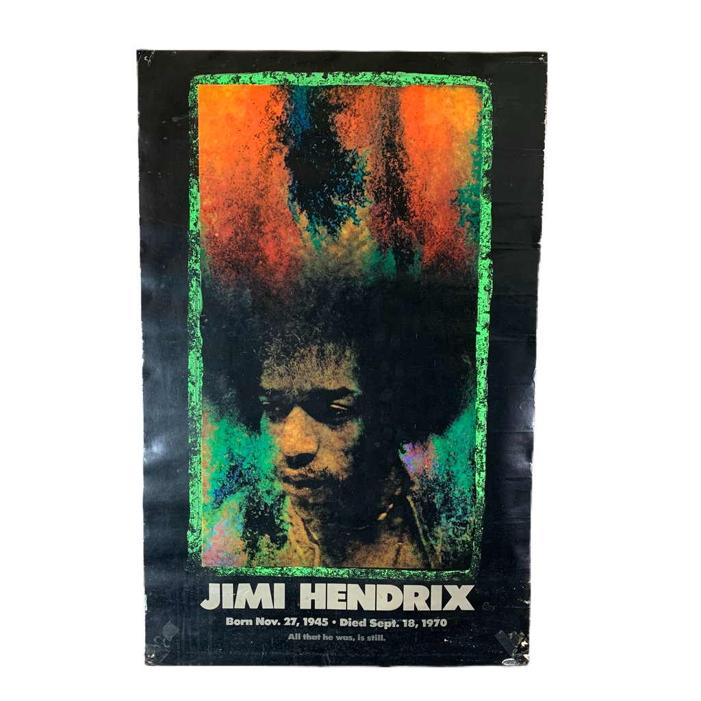 【希少】1977 Jimi Hendrix ポスター Vintage Jimi Hendrix 