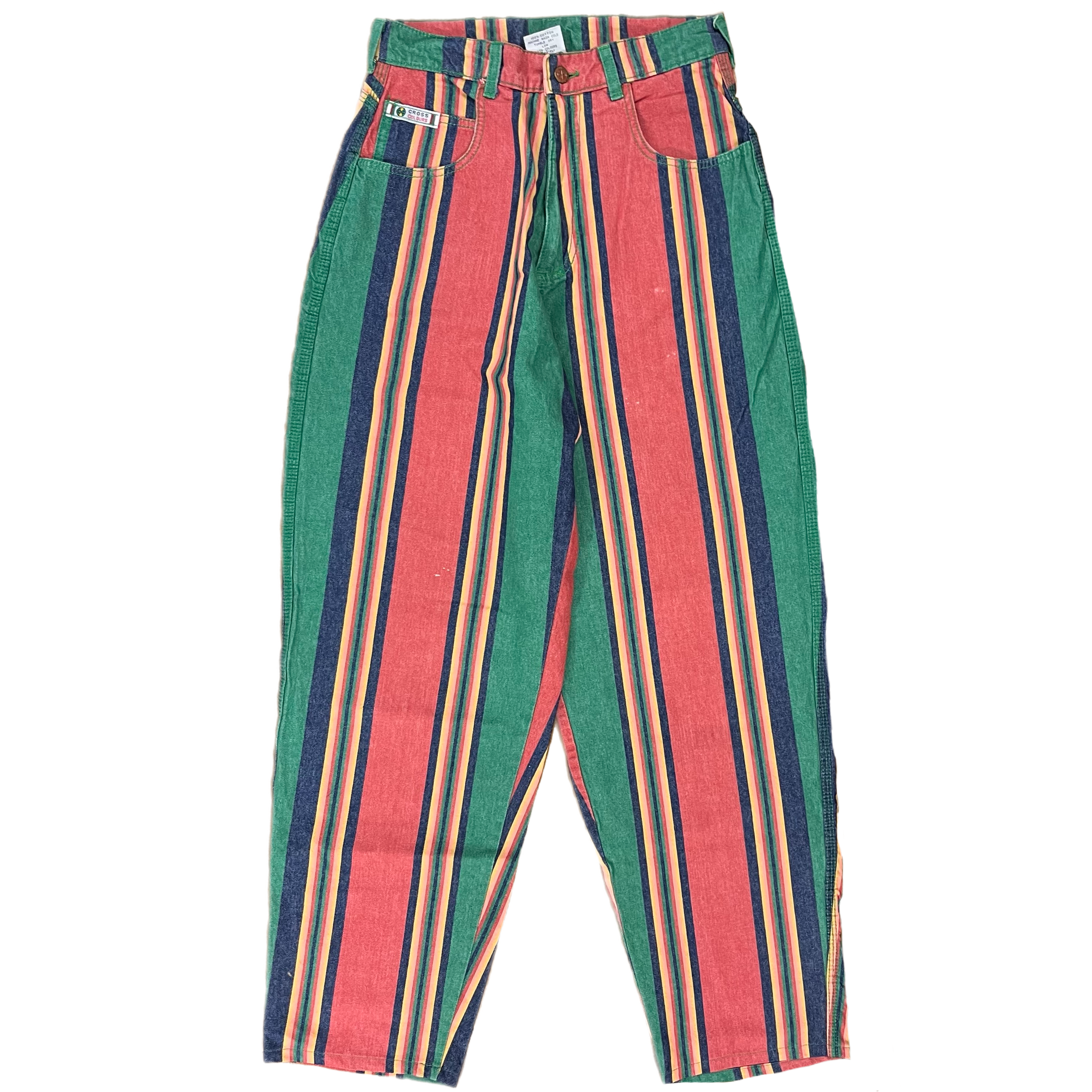 Vintage Cross Colours Striped Pants