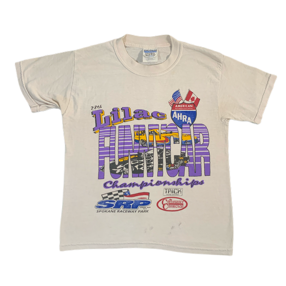 Vintage Lilac Funnycar “AHRA” Kid’s T-Shirt - jointcustodydc
