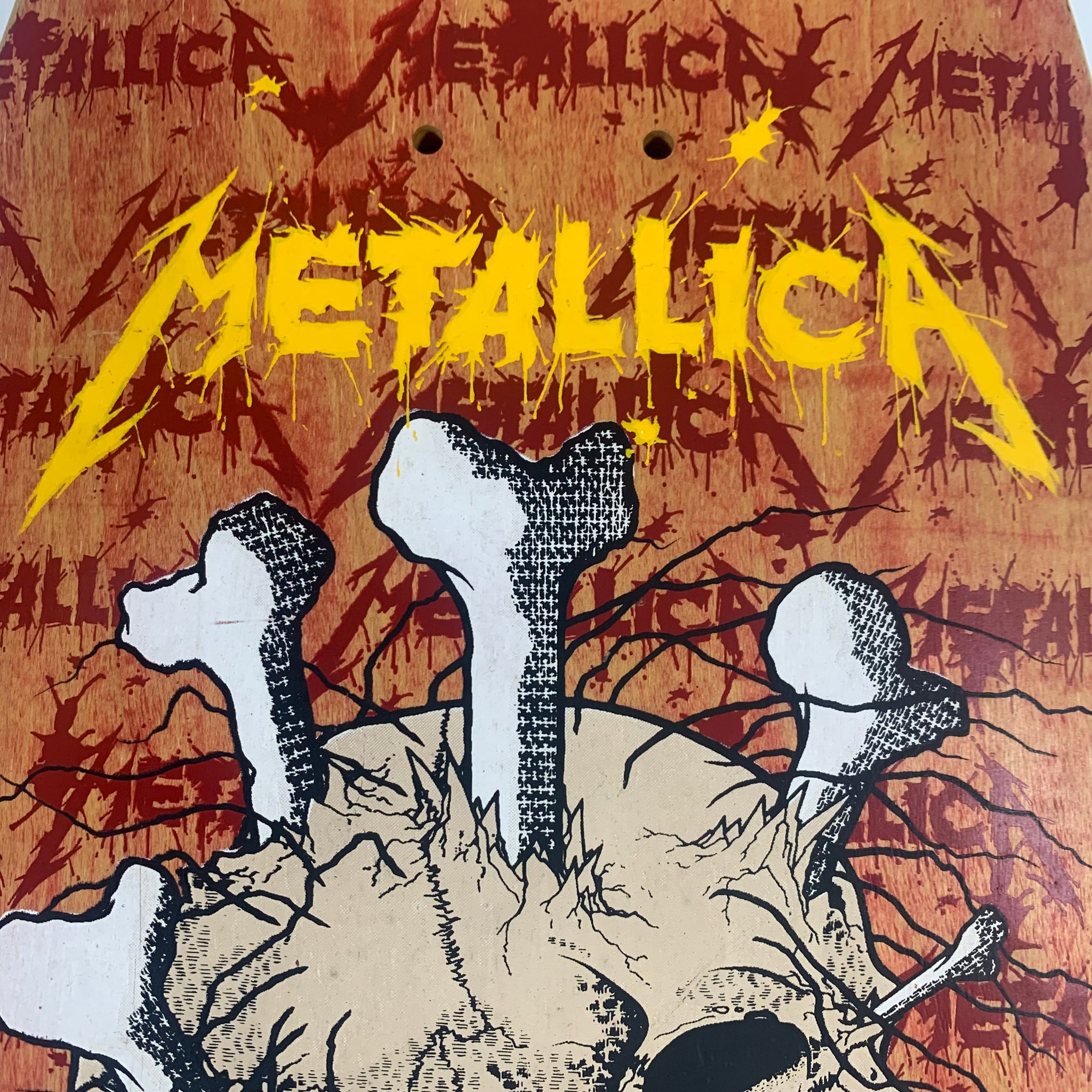 Vintage NOS Zorlac Metallica Pushead Skateboard Deck