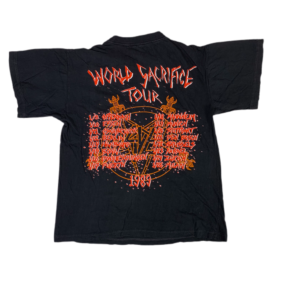 Vintage Slayer &quot;Slaytanic Wehrmacht&quot; World Sacrifice T-Shirt
