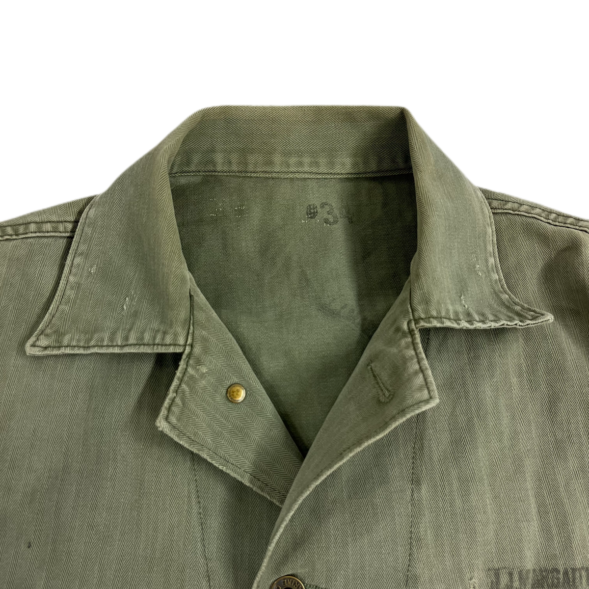 Vintage WWII USMC P41 &quot;HBT&quot; Herringbone Jacket