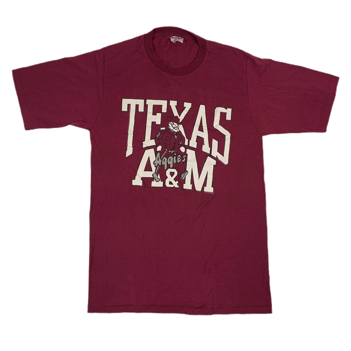 Vintage Texas A&amp;M &quot;Aggies&quot; Sand-Knit T-Shirt - jointcustodydc