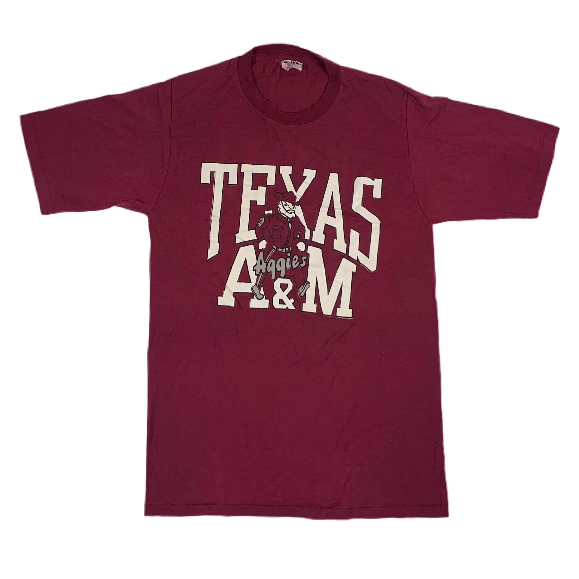 Vintage Texas A&M "Aggies" Sand-Knit T-Shirt - jointcustodydc