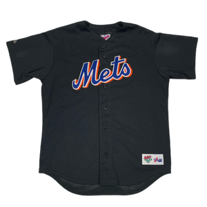 New York Mets Baseball Jersey XL USA MLB Blue 00 OBG Majestic