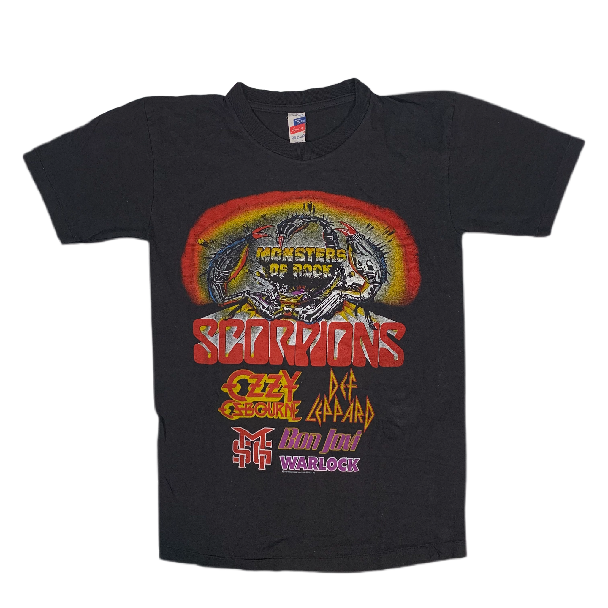monsters of rock t shirt Vintage Monsters Of Rock Ozzy Osbourne Scorpion T-Shirt
