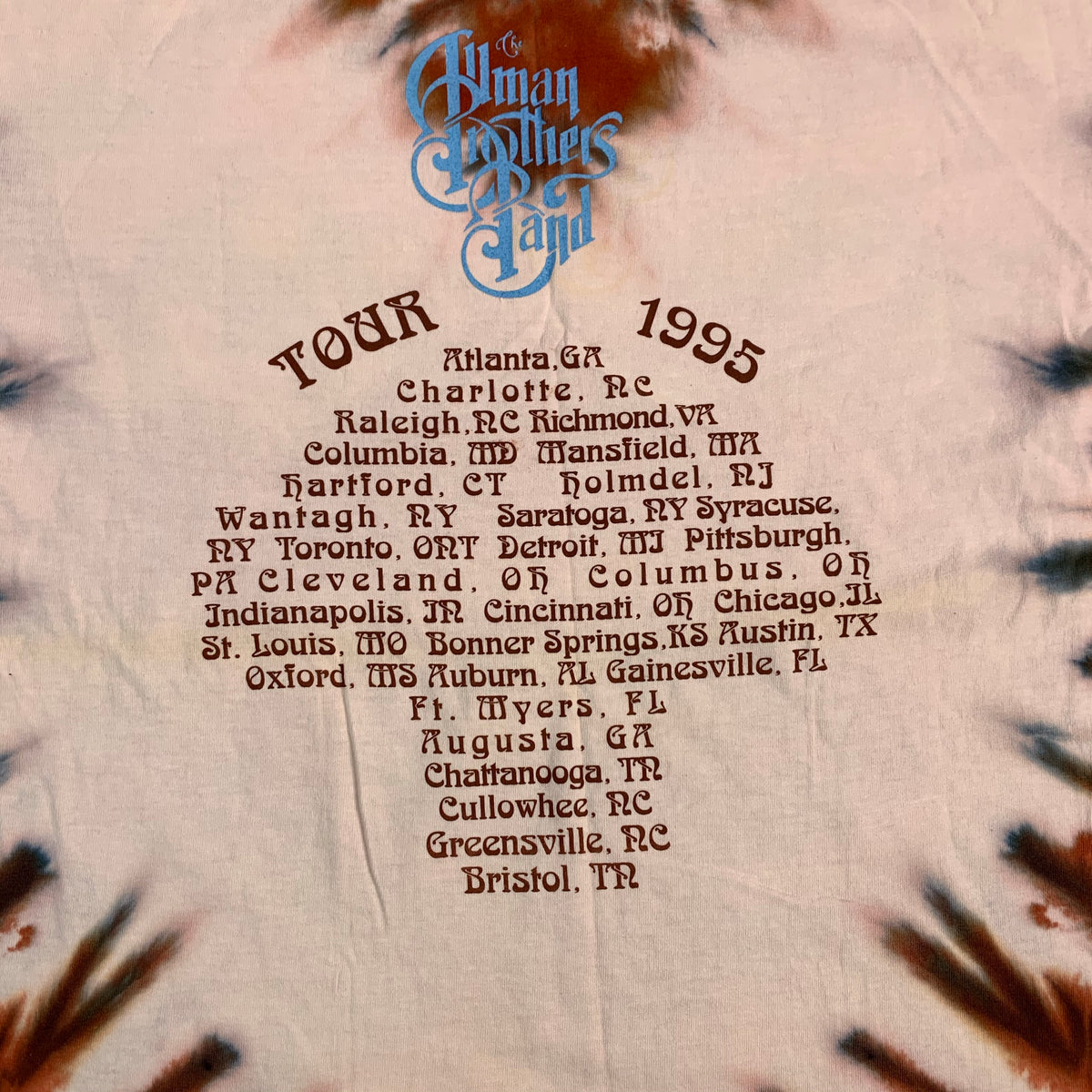 Vintage The Allman Brothers Band &quot;Mushroom&quot; Tour T-Shirt