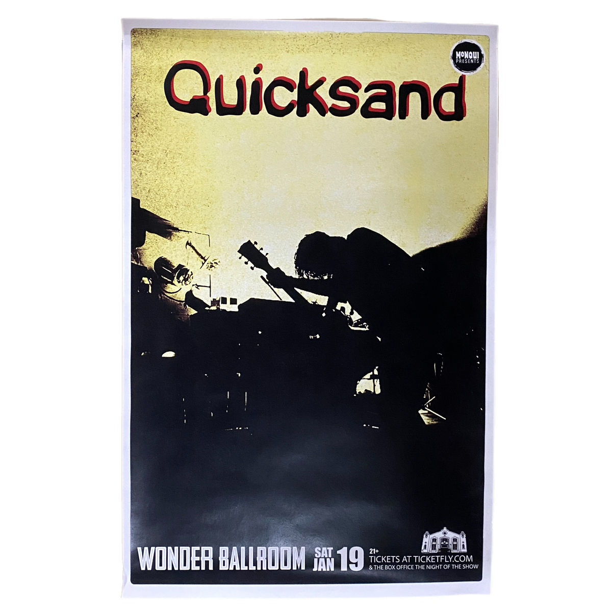 Quicksand &quot;Wonder Ballroom&quot; Title Fight 2013 Winter Tour Poster