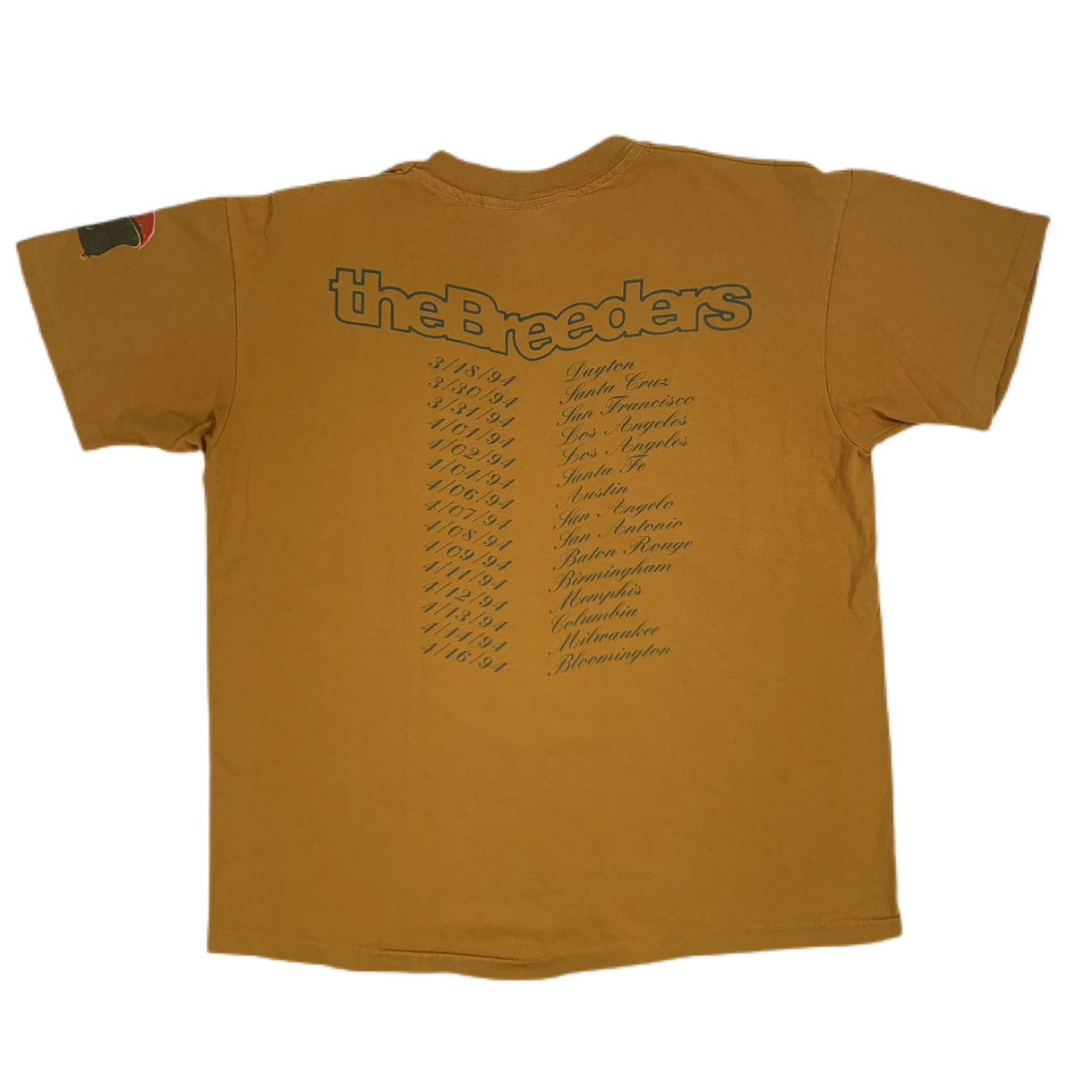 Vintage The Breeders &quot;Helmet&quot; Tour T-Shirt