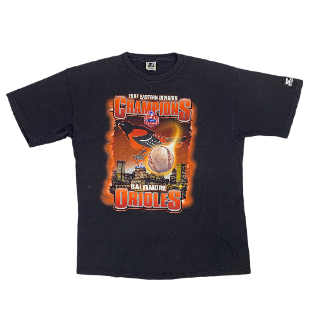 Vintage 1997 Cal Ripken Jr Baltimore Orioles Graphic T Shirt Men’s XL  Deadstock