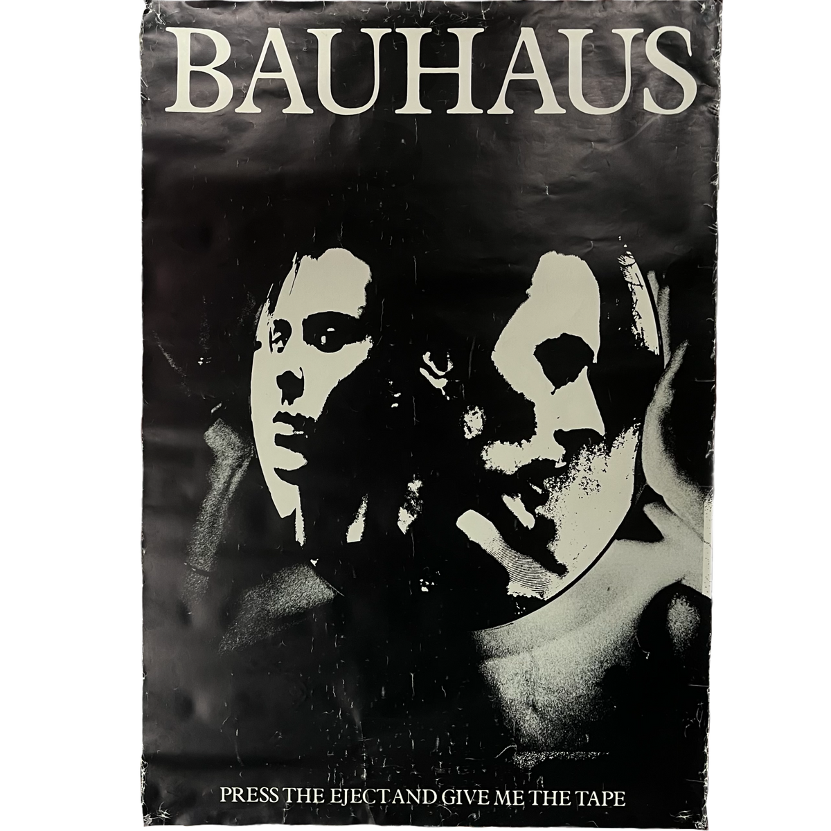 Vintage Bauhaus &quot;Press The Eject And Give Me The Tape&quot; Beggars Banquet Subway Poster