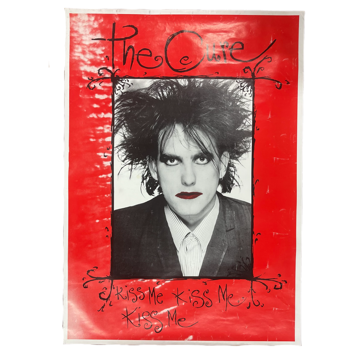 Vintage The Cure &quot;Kiss Me, Kiss Me, Kiss Me&quot; Poster