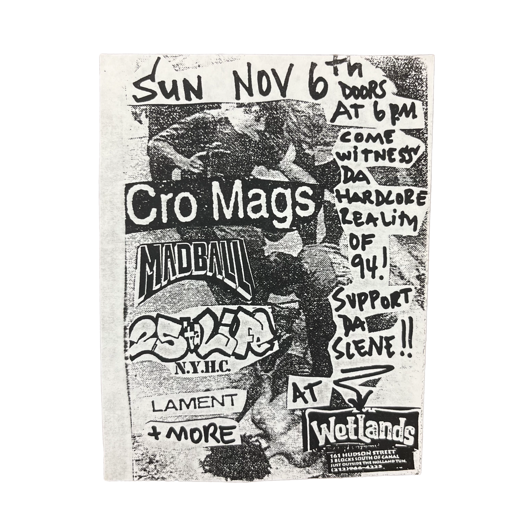 Vintage Cro-Mags Madball 25 Ta Life 