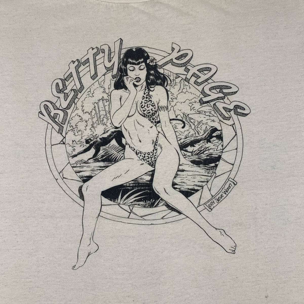 Vintage Bettie Page &quot;Jungle&quot; T-Shirt