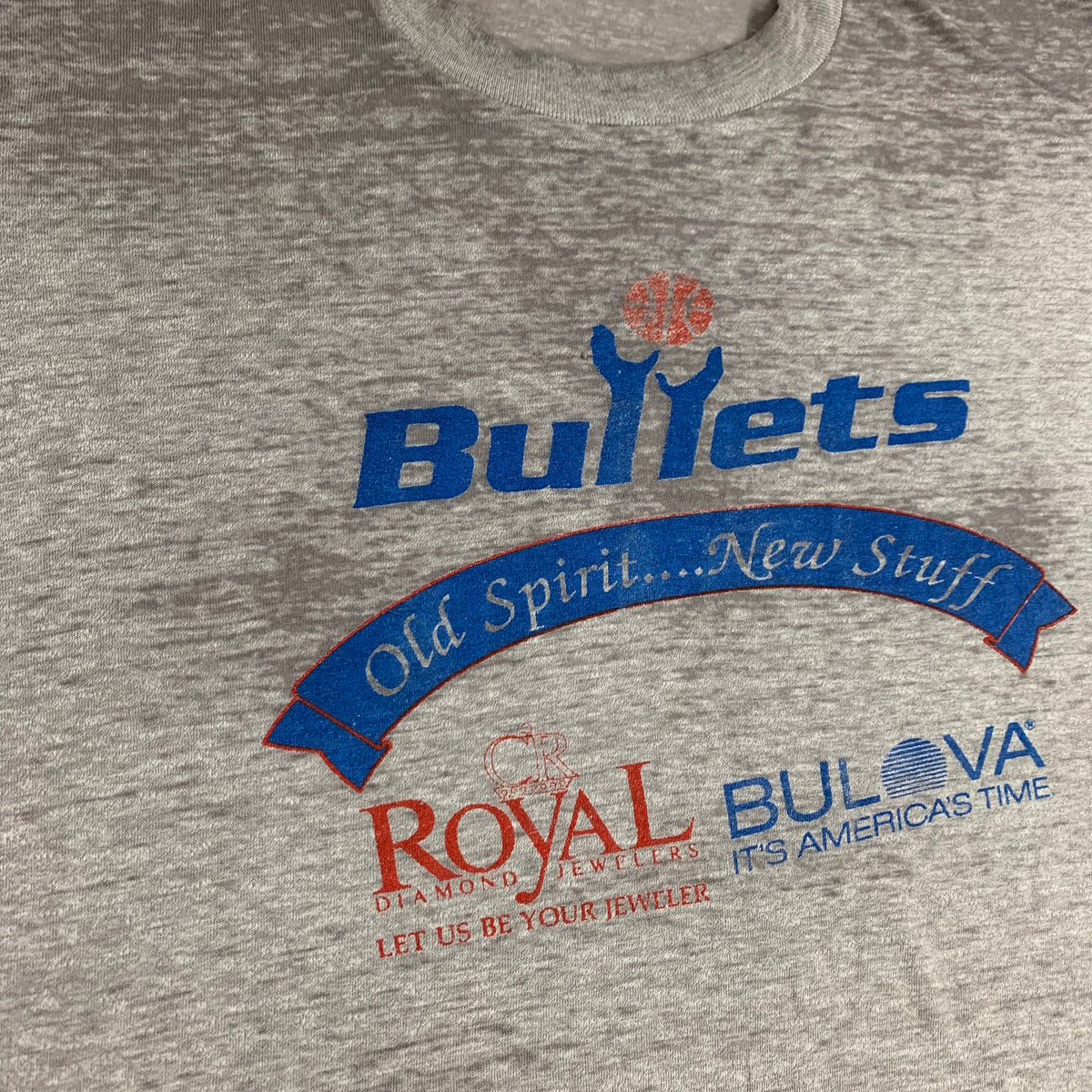 Vintage Washington Bullets &quot;Old Spirit... New Stuff&quot; T-Shirt