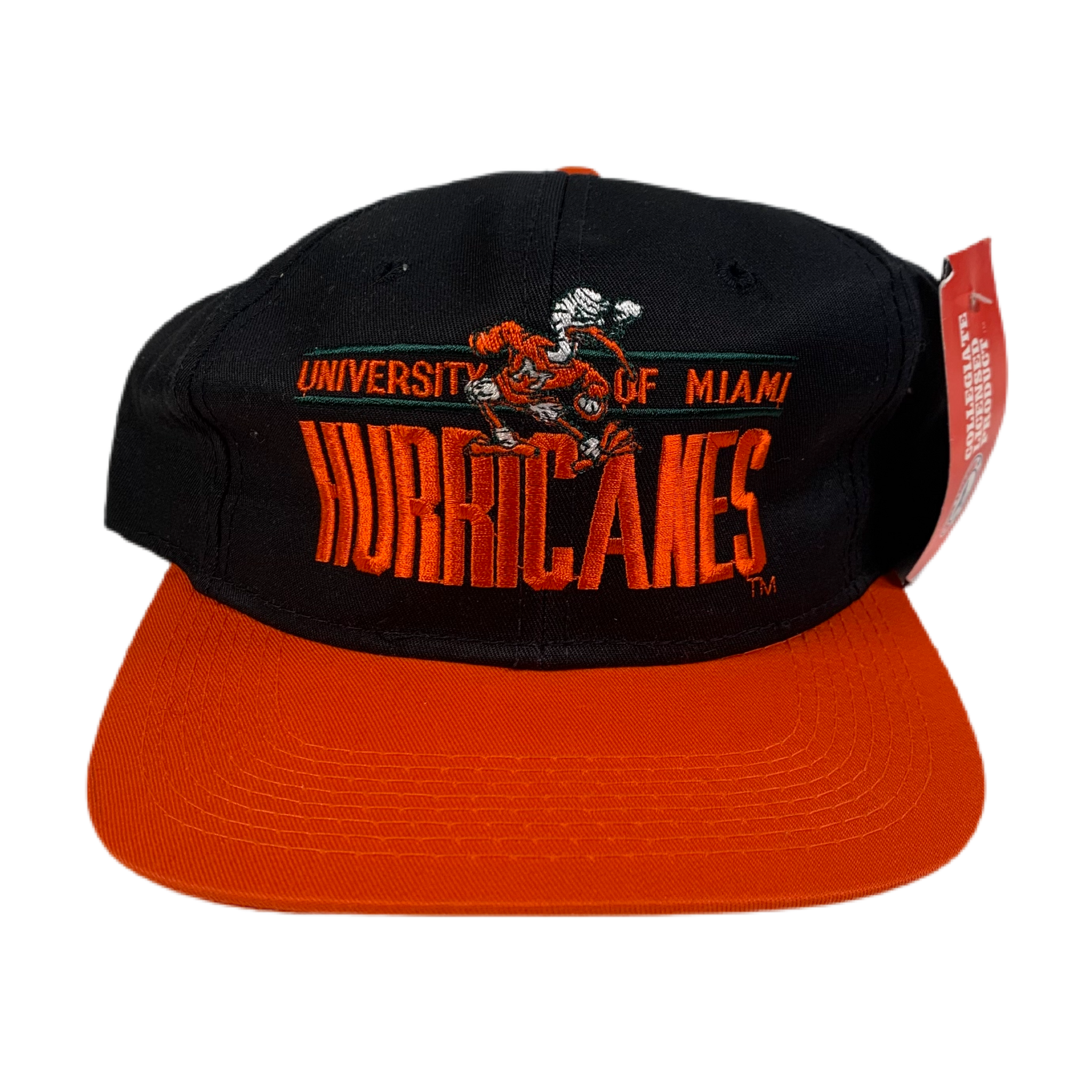 Vintage University Of Miami Hurricanes Signature Fitted Hat