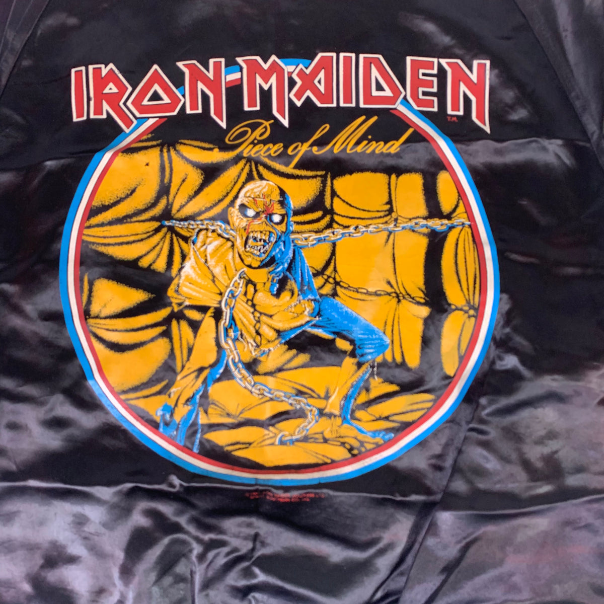 Vintage Iron Maiden &quot;Piece Of Mind&quot; Satin Jacket