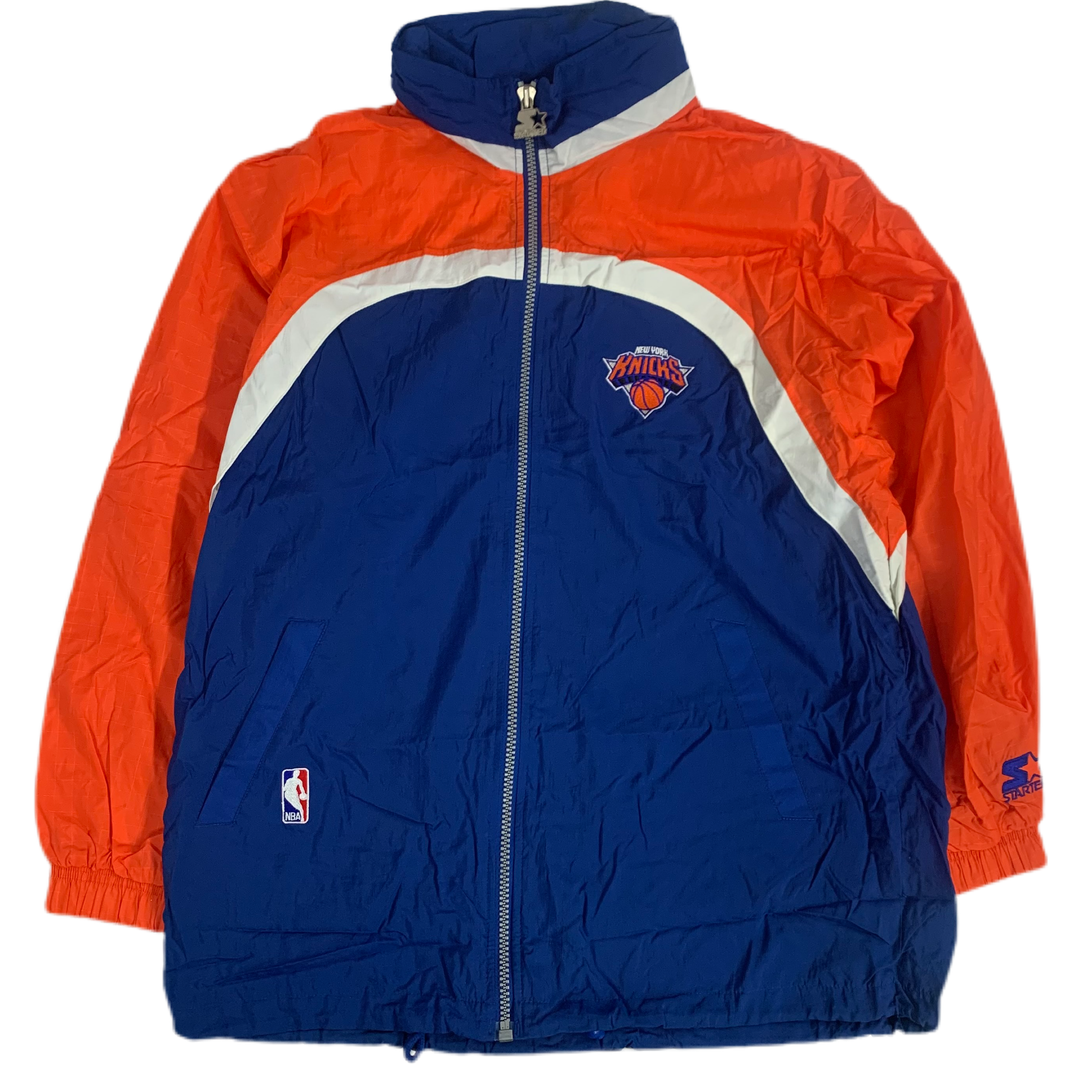 Knicks on sale starter jacket