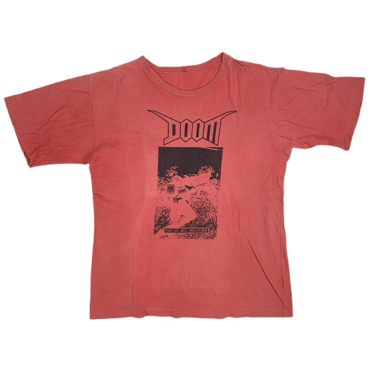 Vintage Doom &quot;War Is Big Business&quot; Burning Spirits T-Shirt