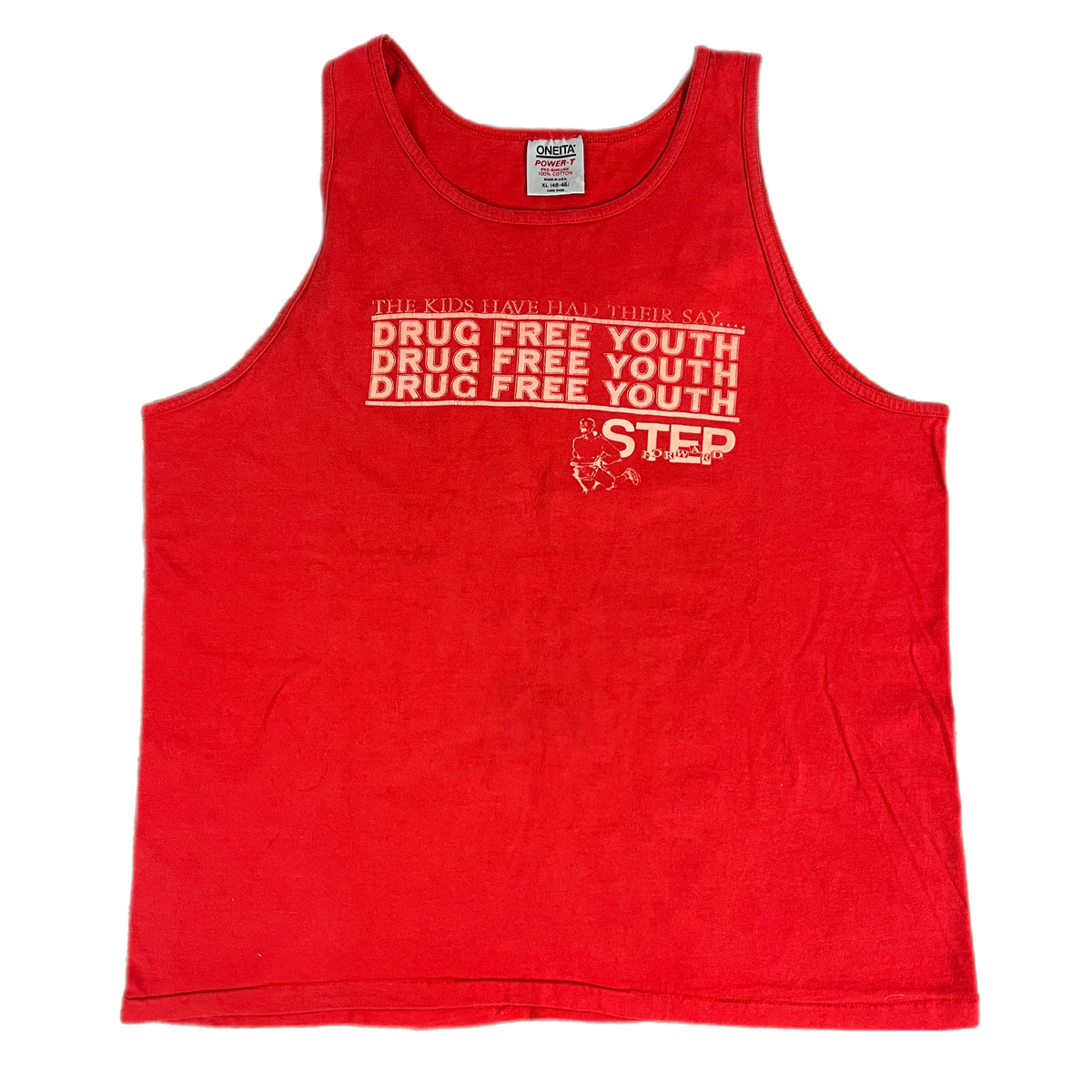 Vintage Step Forward Records &quot;Drug Free Youth&quot; Tank Top