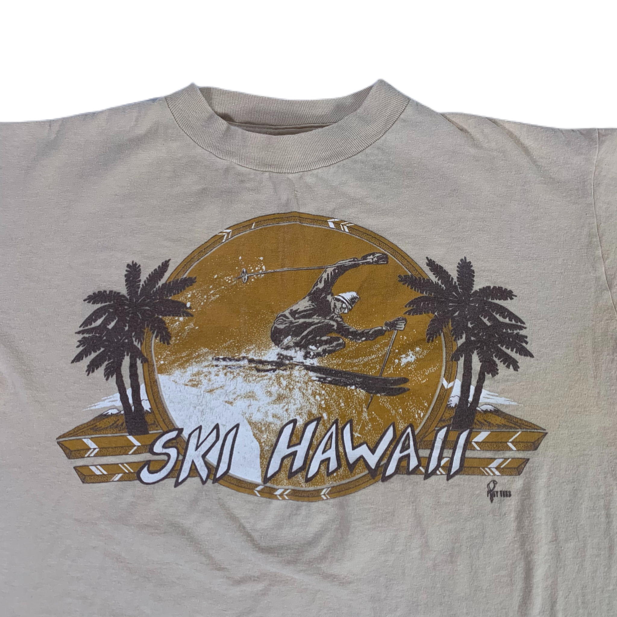 Vintage Poly Tees Ski Hawaii Souvenir T-Shirt