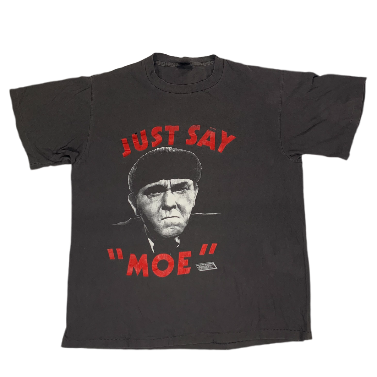 Vintage The Three Stooges &quot;Just Say Moe&quot; T-Shirt