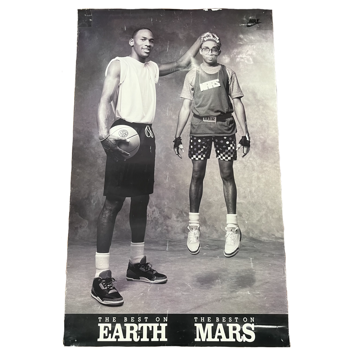 Vintage Nike Michael Jordan Spike Lee &quot;Earth Mars&quot; Poster