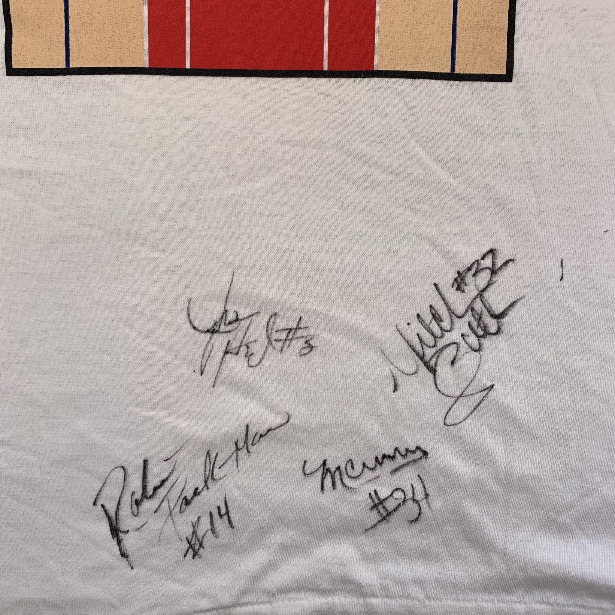 Vintage Washington Bullets “MBNA America” Autographed T-Shirt