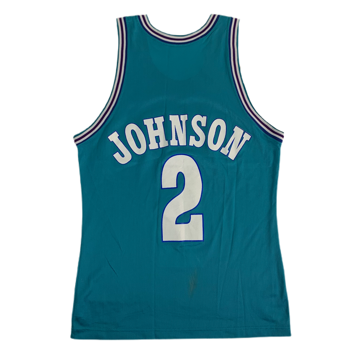 Vintage Charlotte Hornets &quot;Larry Johnson&quot; Champion Jersey