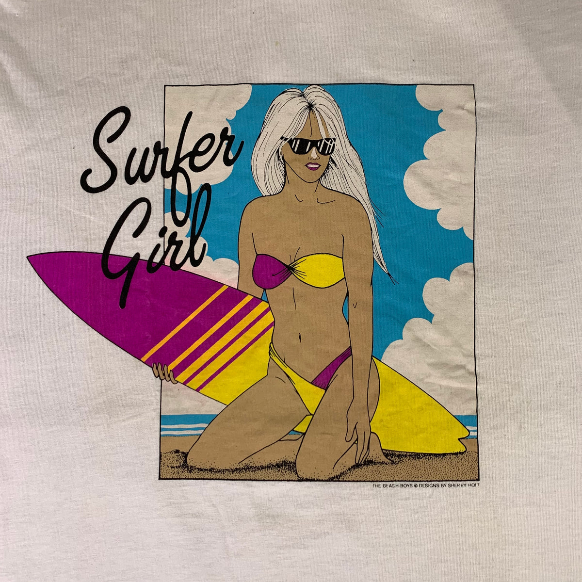 Vintage The Beach Boys &quot;Sherry Holt Designs&quot; T-Shirt