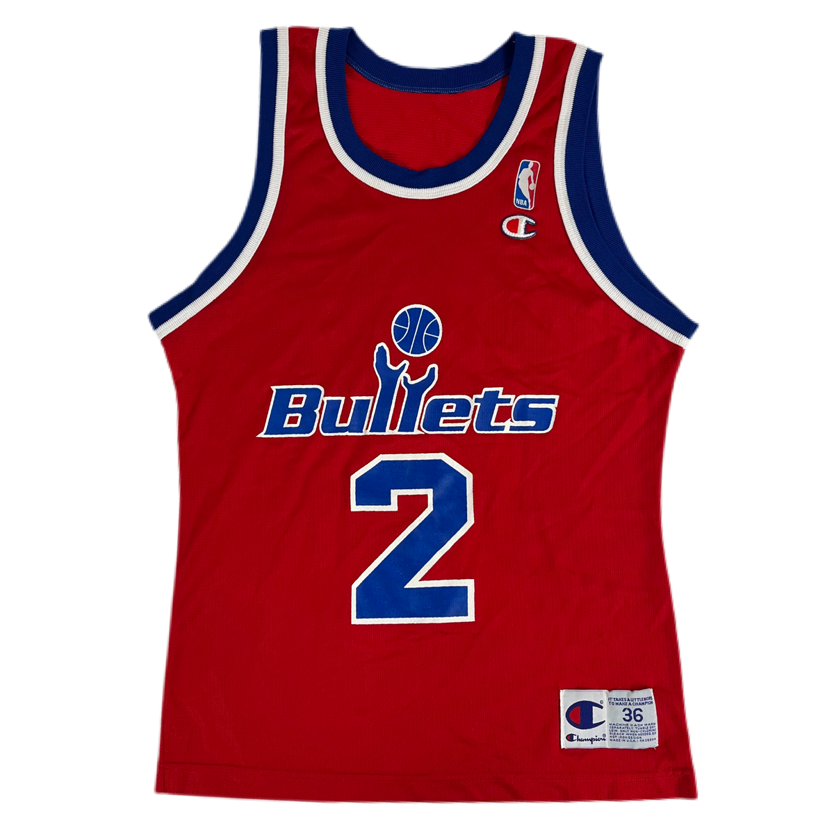 Vintage Washington Bullets &quot;Champion&quot; Chris Webber #2 Basketball Jersey
