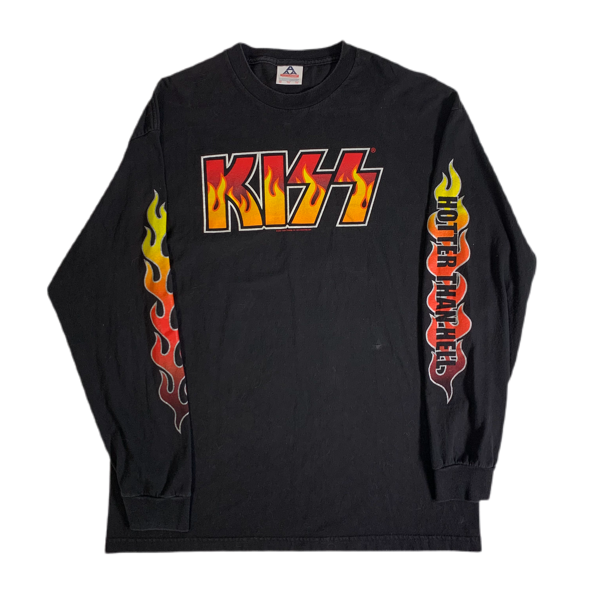 Vintage KISS &quot;Hotter Than Hell&quot; 2001 Long Sleeve Shirt