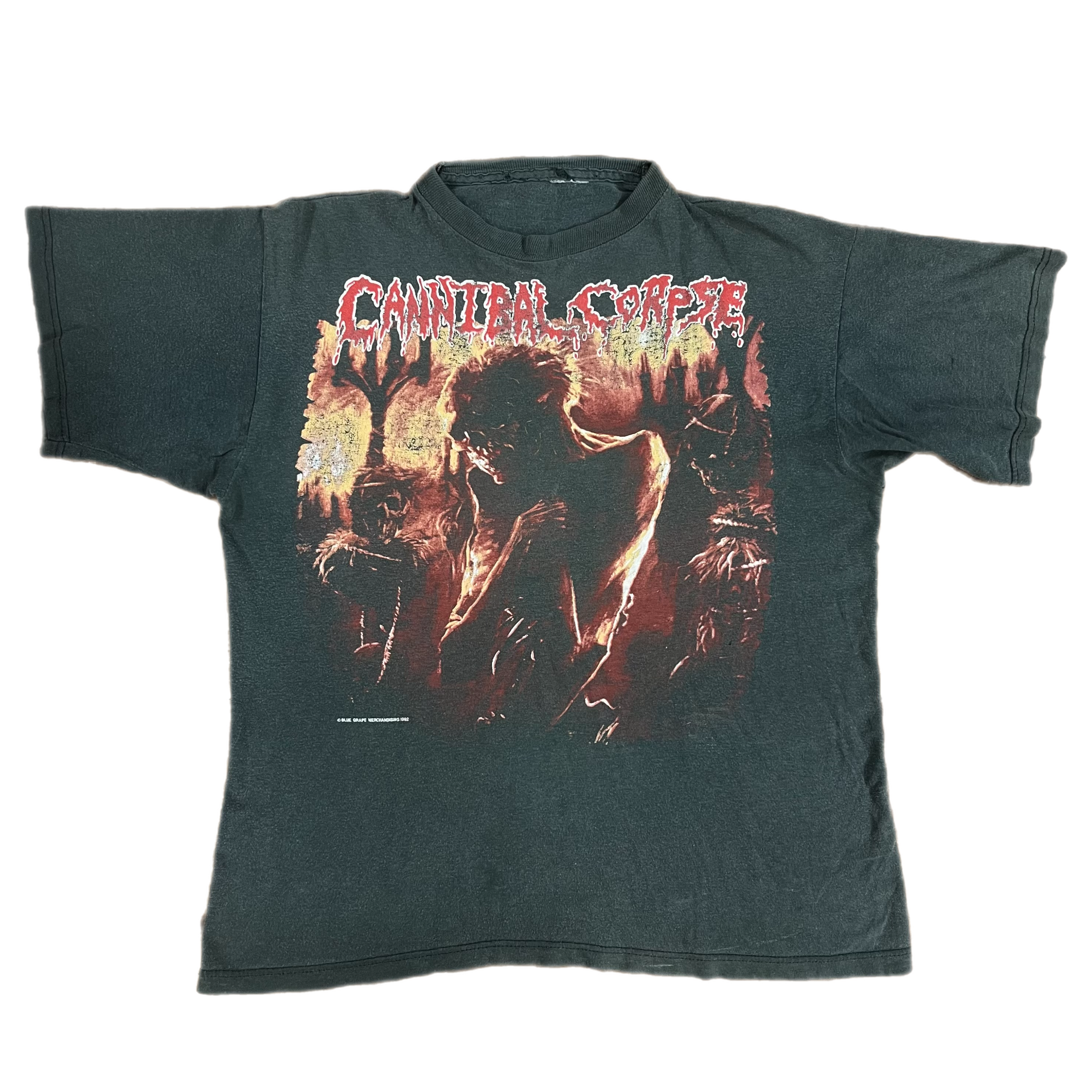 古着 Cannibal Corpse CANNIBAL CORPSE Eaten Back to Life 2003 Vintage Black T