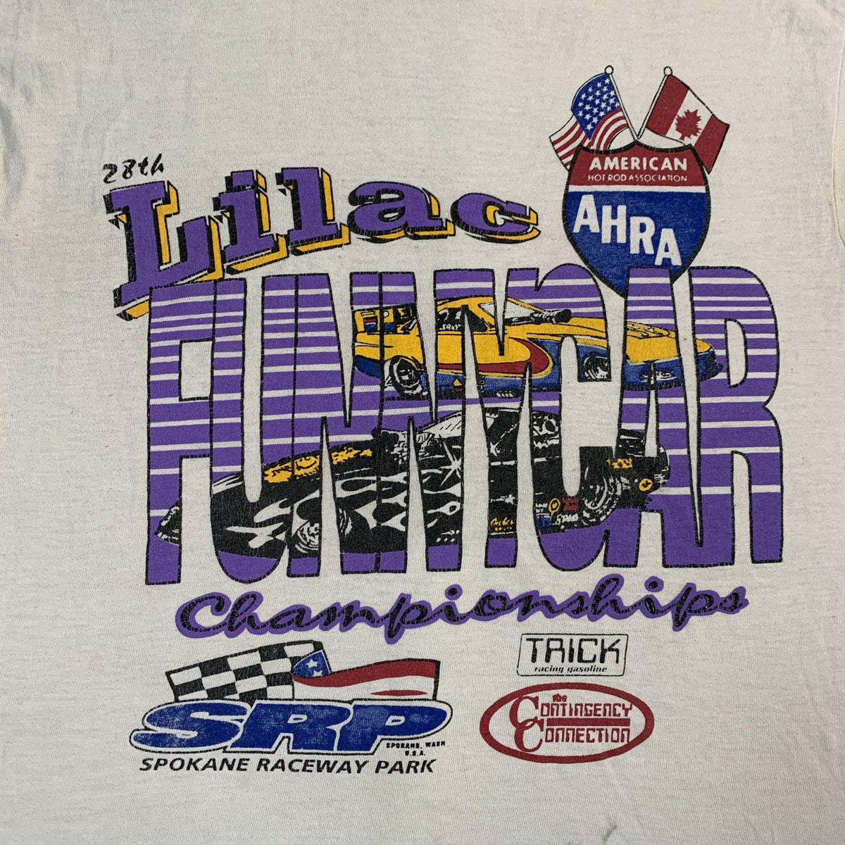 Vintage Lilac Funnycar “AHRA” Kid’s T-Shirt - jointcustodydc
