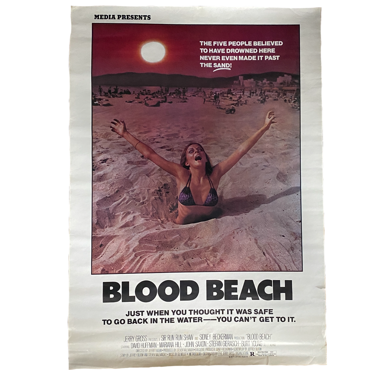 Vintage Blood Beach &quot;Media Presents&quot; Movie Poster