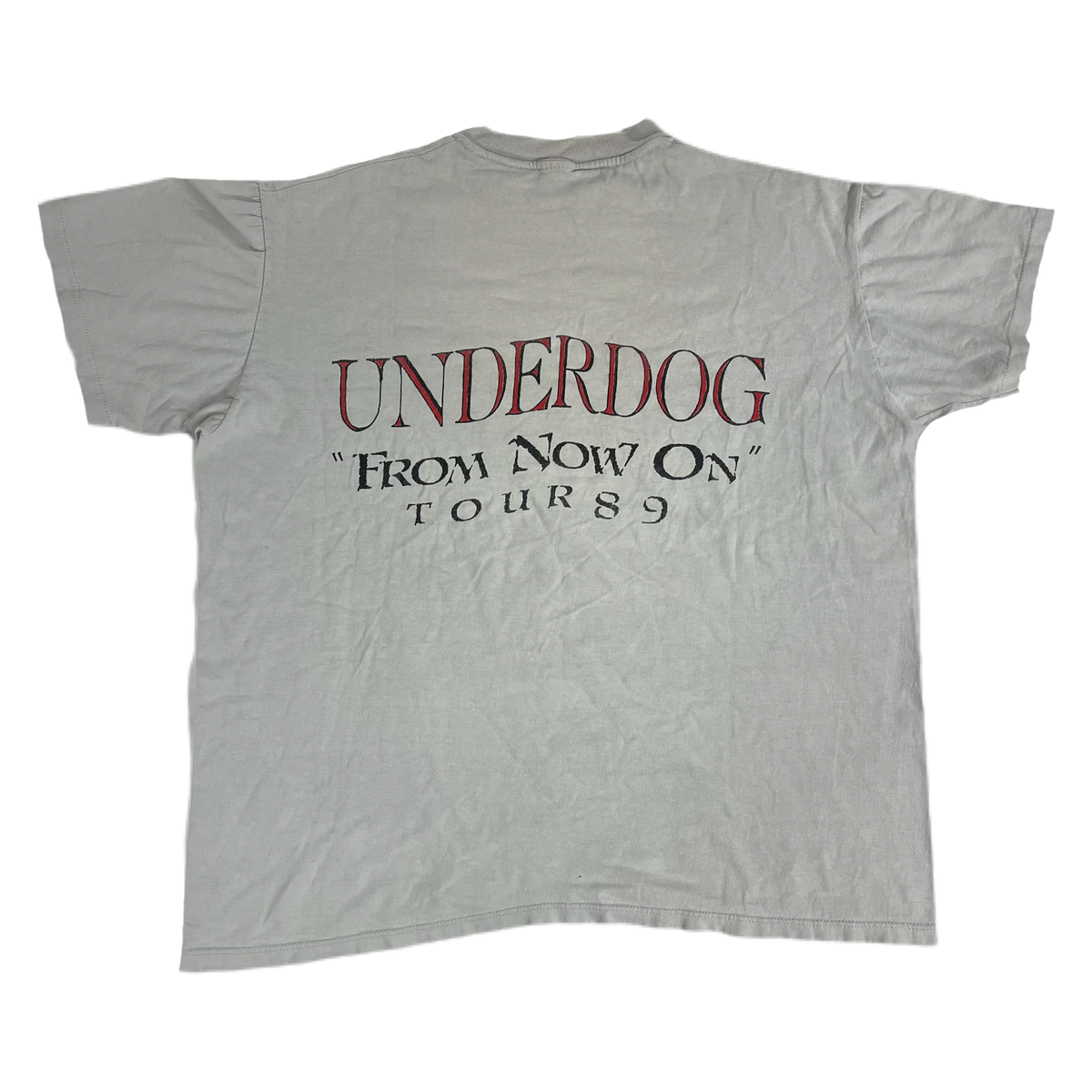 Vintage Underdog &quot;From on Now 89&#39;&quot; Fan Made T-Shirt
