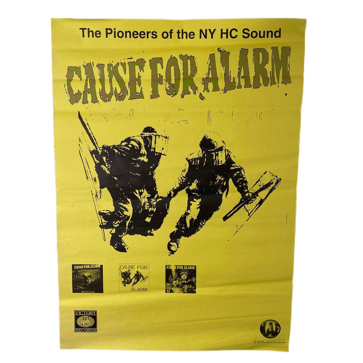 Vintage Cause For Alarm &quot;European Tour&quot; Victory Records Promo Poster