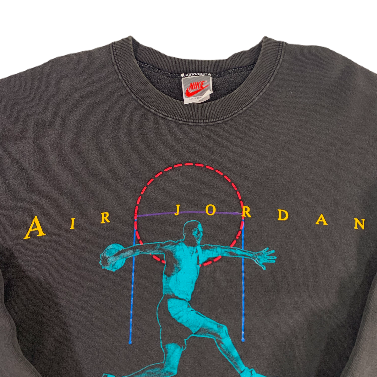 Vintage Nike &quot;Air Jordan&quot; Puffy Ink Crewneck Sweatshirt