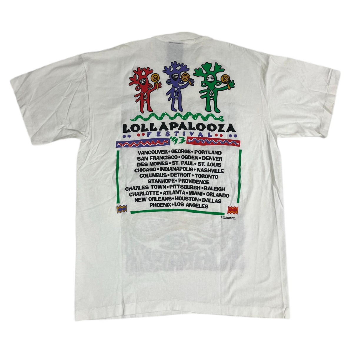 Vintage Lollapalooza &quot;1993&quot; T-Shirt