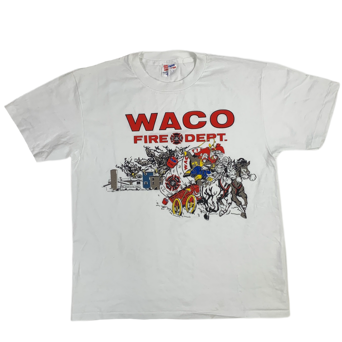 Vintage WACO Fire Dept. &quot;Branch Davidians&quot; T-Shirt