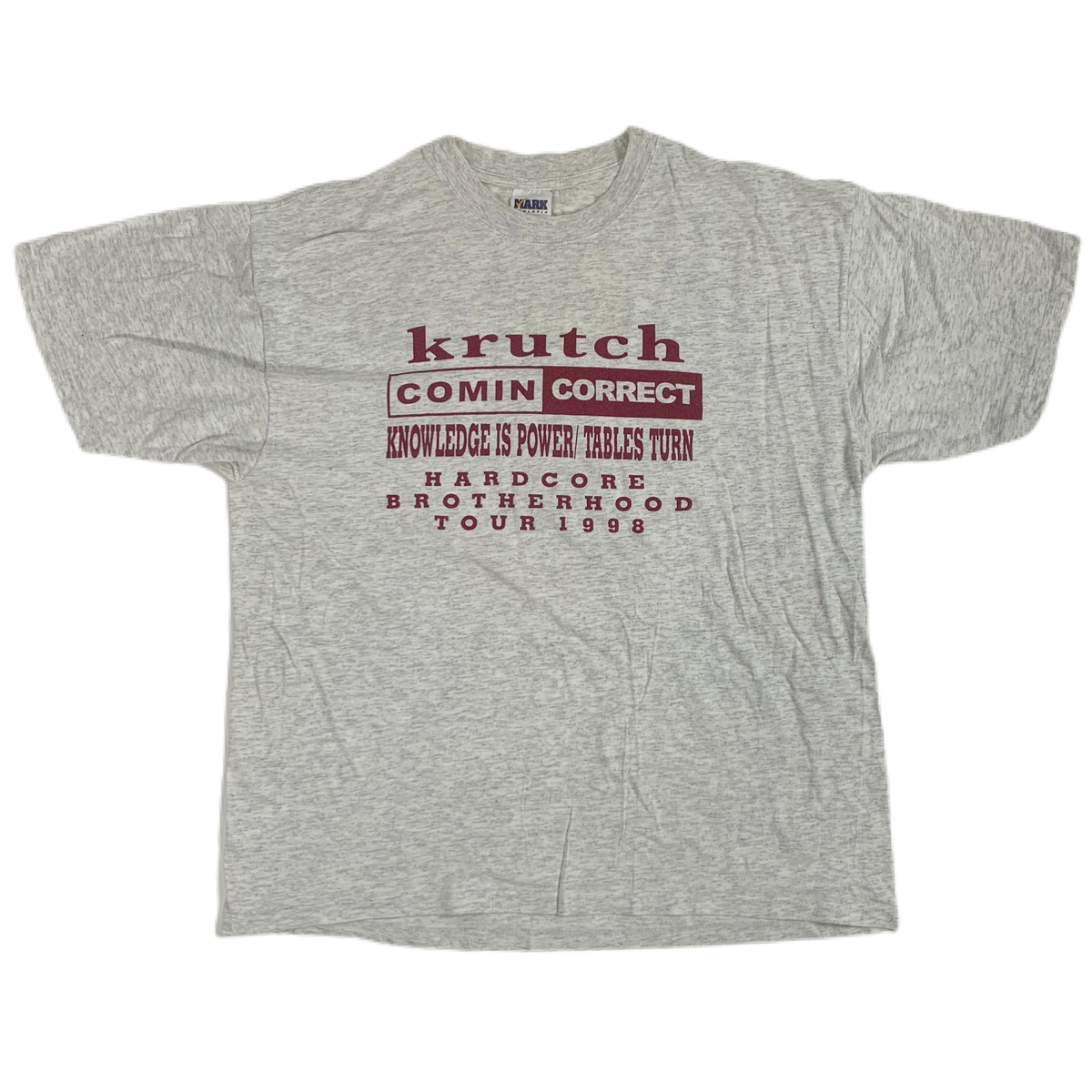 Vintage Krutch COMIN CORRECT &quot;Hardcore Unity&quot; Tour T-Shirt