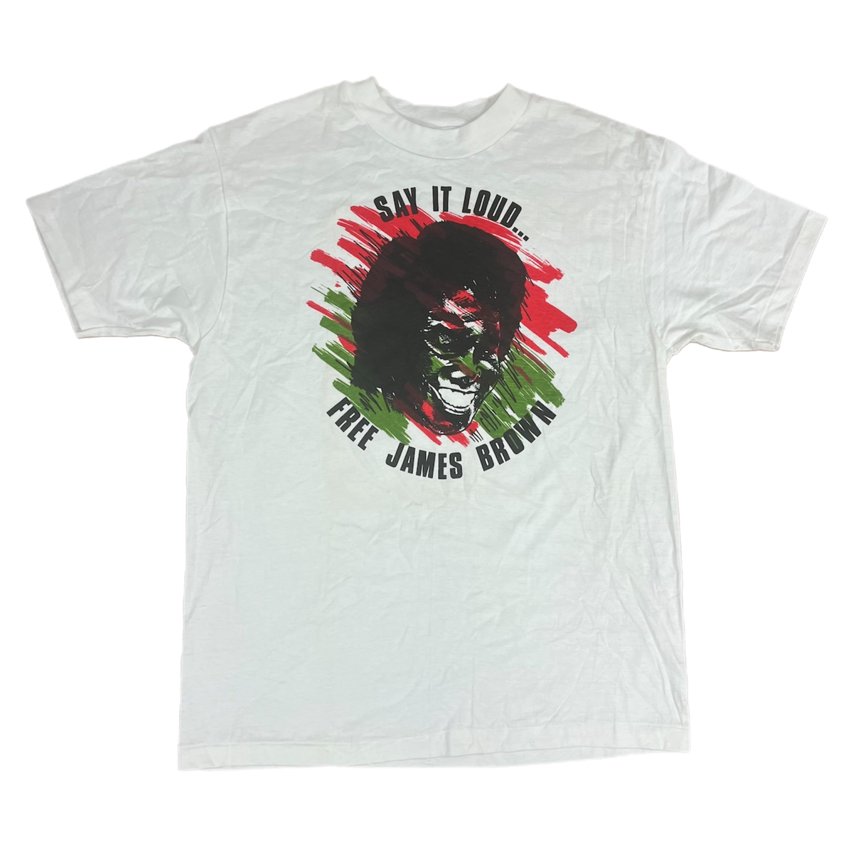 Vintage James Brown &quot;Free James Brown&quot; T-Shirt