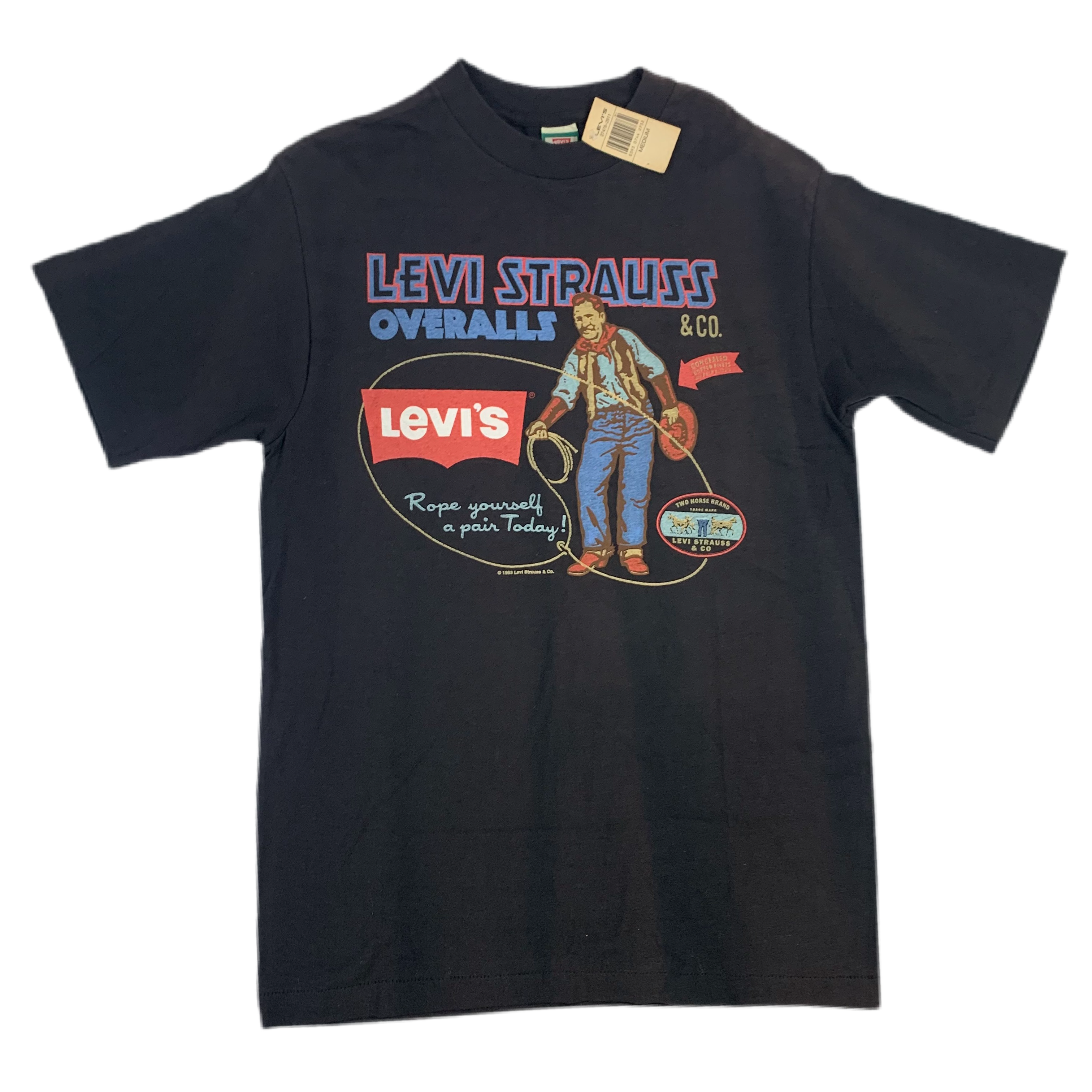 Bløde fødder Opdagelse planer Vintage Levi's "Rope Yourself A Pair" T-Shirt | jointcustodydc